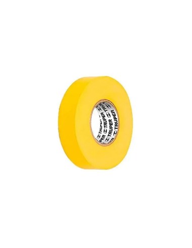 Cinta aislante adhesiva PVC amarillo 0,15x19MM 20 metros - 1