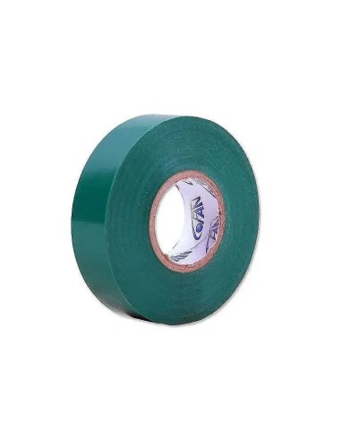 Cinta aislante adhesiva PVC verde 0,15x19MM 20 metros - 1