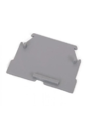 Tapa lateral gris para bornas de paso 2,5mm2 - 2