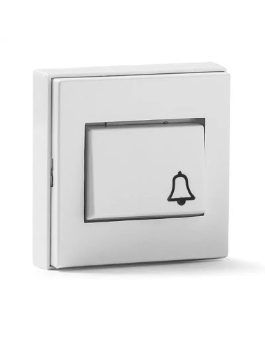 Pulsador timbre blanco de superficie 16A 250V Famatel 5010-B - 1