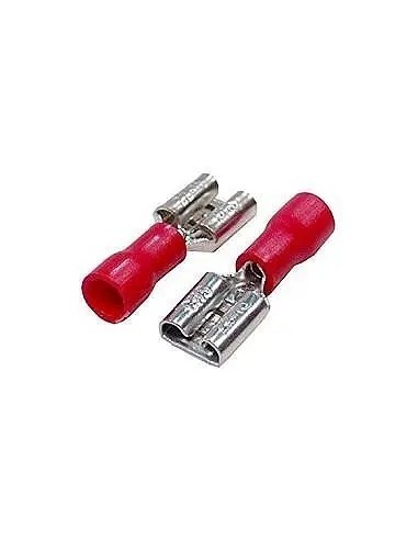 Terminal faston hembra PVC preaislado rojo 2,8 MM - 1