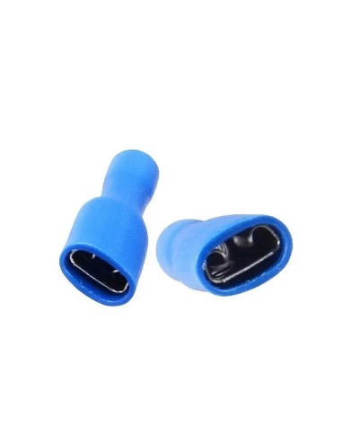 Terminal faston hembra PVC aislado azul 2,8 mm - 1