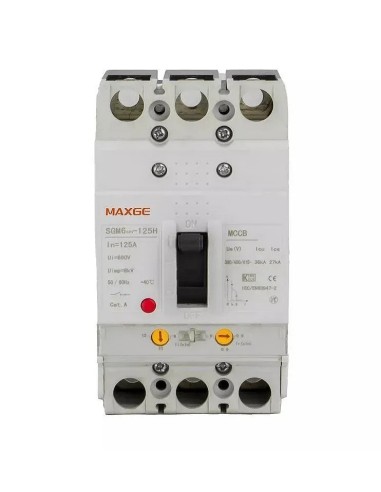 Interruptor en caja moldeada ajuste térmico y magnético 3P 63A 36kA - 1