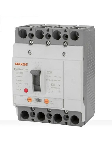 Interruptor en caja moldeada ajuste térmico y magnético 4P 125A 36kA - 3