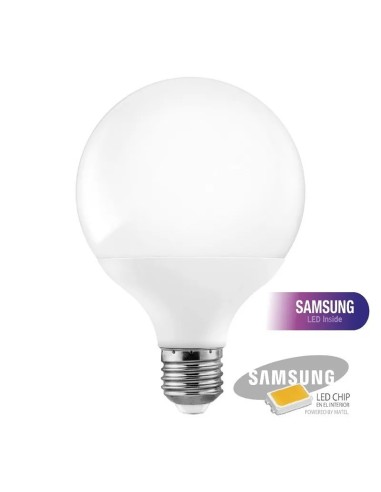 Bombilla LED Matel globo G95 chip samsung E27 12W (Fría, Cálida, Neutra)