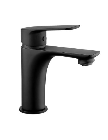 Grifo Monomando Lavabo Coral Negro Mate Artic - 1