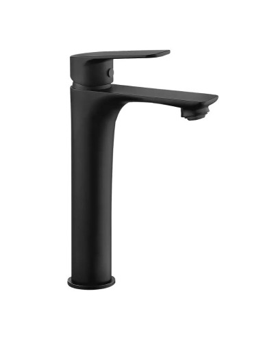 Grifo de Lavabo Alto Monomando Coral Negro Mate Artic - 1