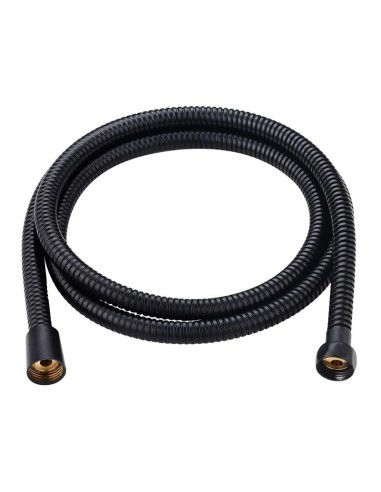 Flexo Ducha Acero Inoxidable Negro 1,8M Artic - 1