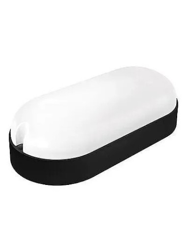 Plafón LED Oval IP65 para Exterior Negro Matel 7W (Fría y Neutra) - 1