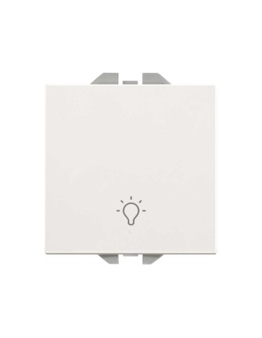 Pulsador Luminoso con Grabado Luz Blanco 10AX 20000161-090 Simon 270 - 1