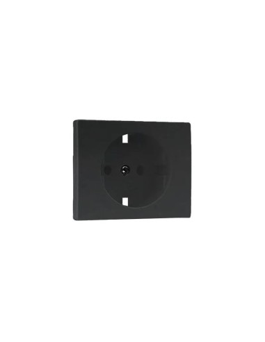 Tapa para Base Enchufe Schuko Negra 70632T AT Sirius 70 Efapel - 1