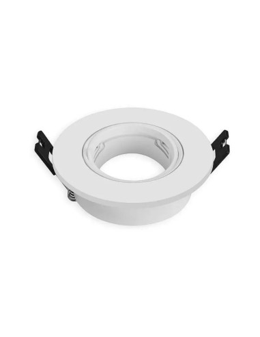 Kit Aro Downlight Redondo Ø75 Blanco Basculante para Bombilla GU10 - 1