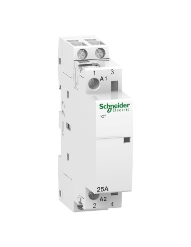 Contactor Modular ICT Schneider 25A 2 Polos 2NA A9C20732 - 1