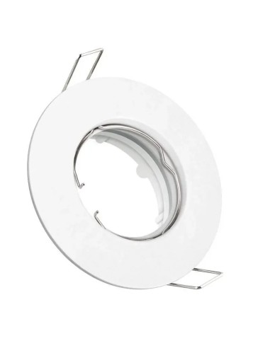 Aro Downlight Empotrable Circular Blanco para GU10 Corte Ø55mm - 1