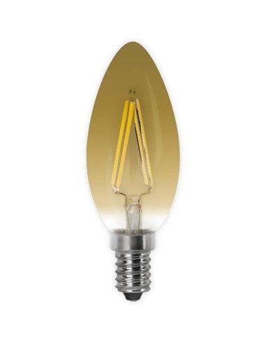 Bombilla LED E14 Filamento Vela Vintage 4W 400 lm - 1