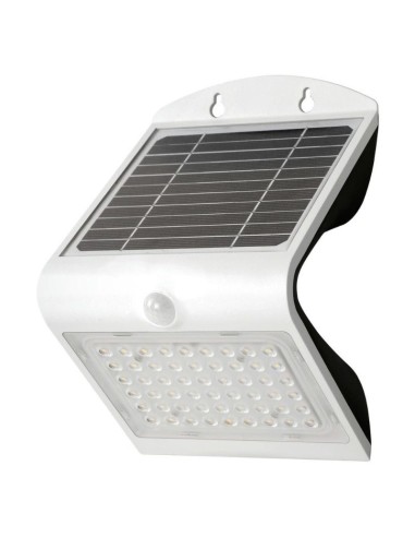 Aplique Exterior LED Solar Blanco 4W con Sensor Korpass - 1