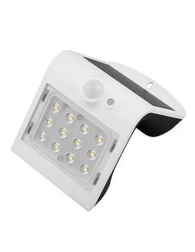 Aplique LED Solar Exterior Korpass Blanco 2W con Sensor - 1