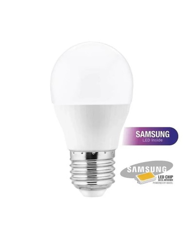 Bombilla LED E27 Esférica Chip Samsung Matel 5W Matel - 1