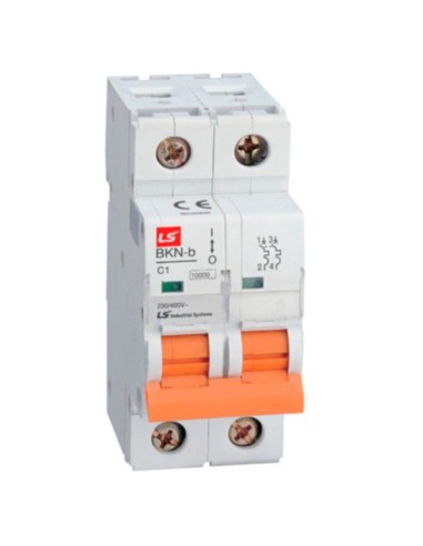 Magnetotérmico BKJ63N 2 Polos 1-63A 6kA Curva C LS Electric - 1