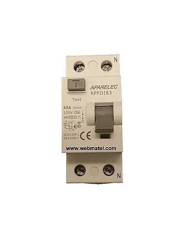 Diferencial Altamente Inmunizado Aparelec 2 Polos 40-63A 300mA - 1