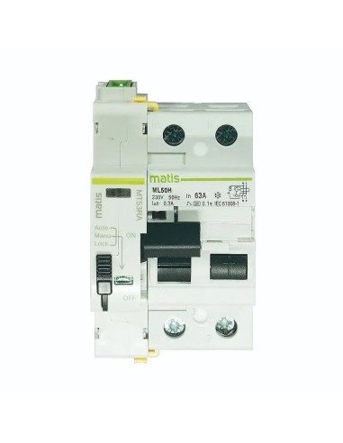 Reconectador Diferencial Rearmable 2P 300mA 40-63A 10kA 3 rearmes - 1