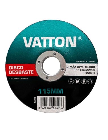 Disco de Desbaste para Metal 115x6 Vatton