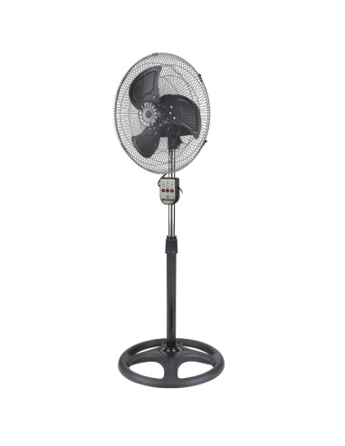 Ventilador de Pie 100W Negro con Mando 3 Velocidades Kuken