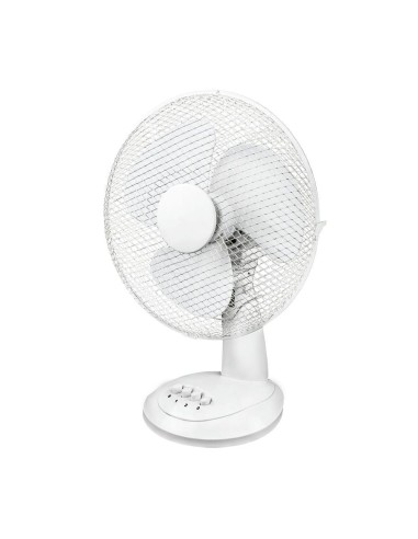 Ventilador Sobremesa 45W Kuken Blanco 3 Velocidades Ajustables