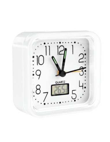 Reloj de Cocina Kuken Blanco/Cromo Redondo Diámetro 25CM