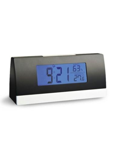 Reloj Despertador Digital Kuken Rectangular Negro