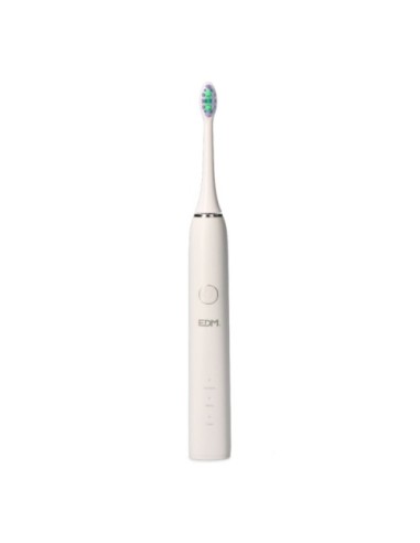 EDM Cepillo De Dientes Eléctrico Blanco 07618 con 2 Cabezales