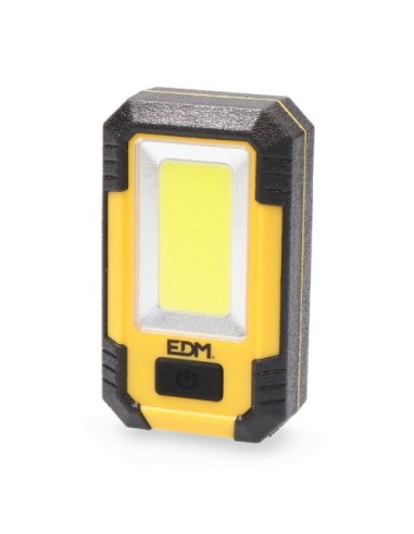 Linterna LED 8W COB Recargable 3 Modos de Luz EDM 36392