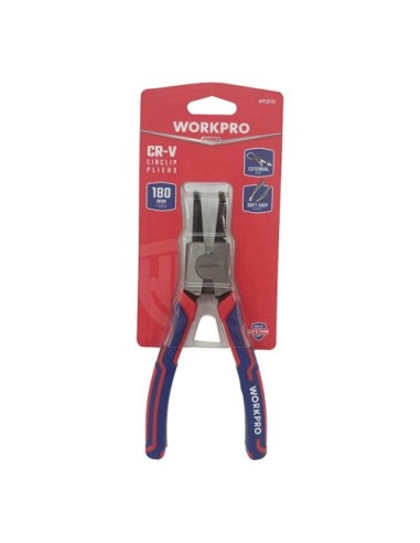 Alicate Curvado para Anillos Exterior de 180 mm (7") Workpro 21092