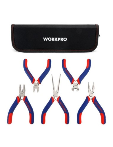 Juego de 5 Mini Alicates Workpro 21112