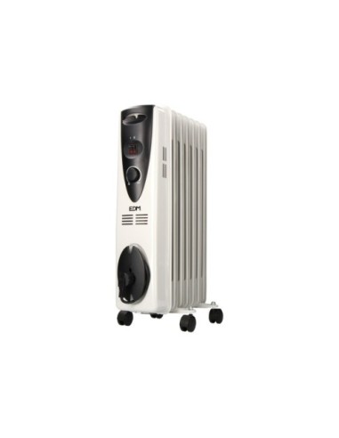 Radiador de Aceite Blanco 1500W 7 elementos EDM 07121