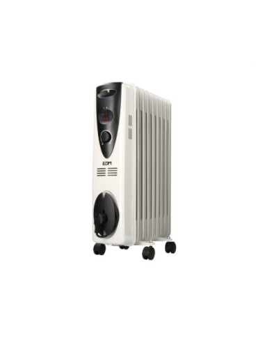 EDM 07122 Radiador de Aceite 2000W 9 elementos con Termostato