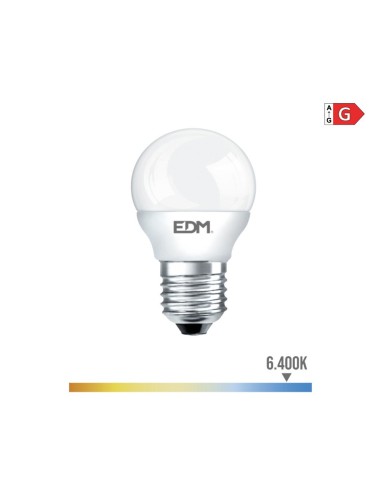 Bombilla LED E27 Esférica G45 5W 400lm EDM