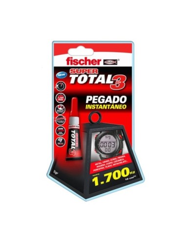 Pegamento de Cianocrilato Blister Supertotal 3.3G Fischer