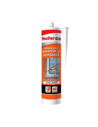 Silicona para Puertas Y Ventanas 300ML Neutra Blanco Fischer