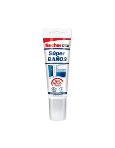 Silicona Transparente Super Baños 100ML 563517 Fischer