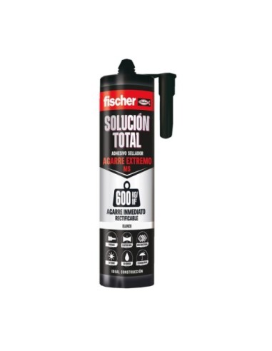 Adhesivo Sellador Solución Total Agarre Extremo Blanco 290ML Fischer