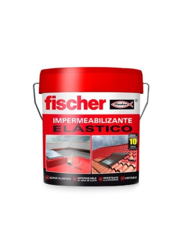 Pintura Impermeabilizante Elástico Rojo 4L 547157 Fischer