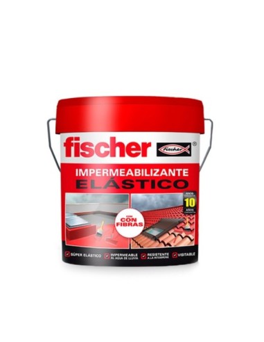 Pintura Impermeabilizante Blanco 4L Con Fibras 547158 Fischer