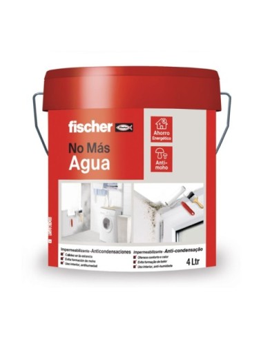 Pintura Blanca Impermeabilizante Anti-Condensaciones 4 Litros Fischer