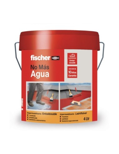 Fischer Pintura Impermeabilizante Embaldosable Gris 4 Litros 564316