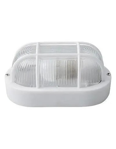 Aplique oval E-27 blanco - 1