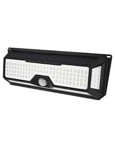 Aplique LED solar sensor negro 20W fría - 1