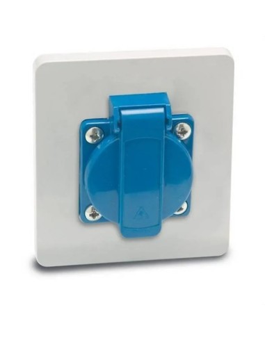 Placa con base Schuko IP44 - 1