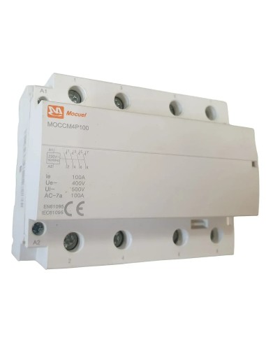 Contactor Modular 4 Polos 100A 6 Módulos Mocuel - 4