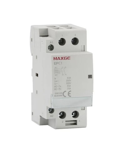 Contactor modular (2 módulos DIN) 2P (2NO) 63A 230VAC - 1